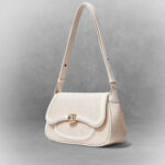 Elegant Beige Plaid Box Bag - Image 2