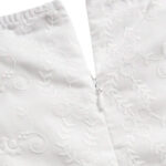 White Puff Sleeve A-Line Dress - Image 3